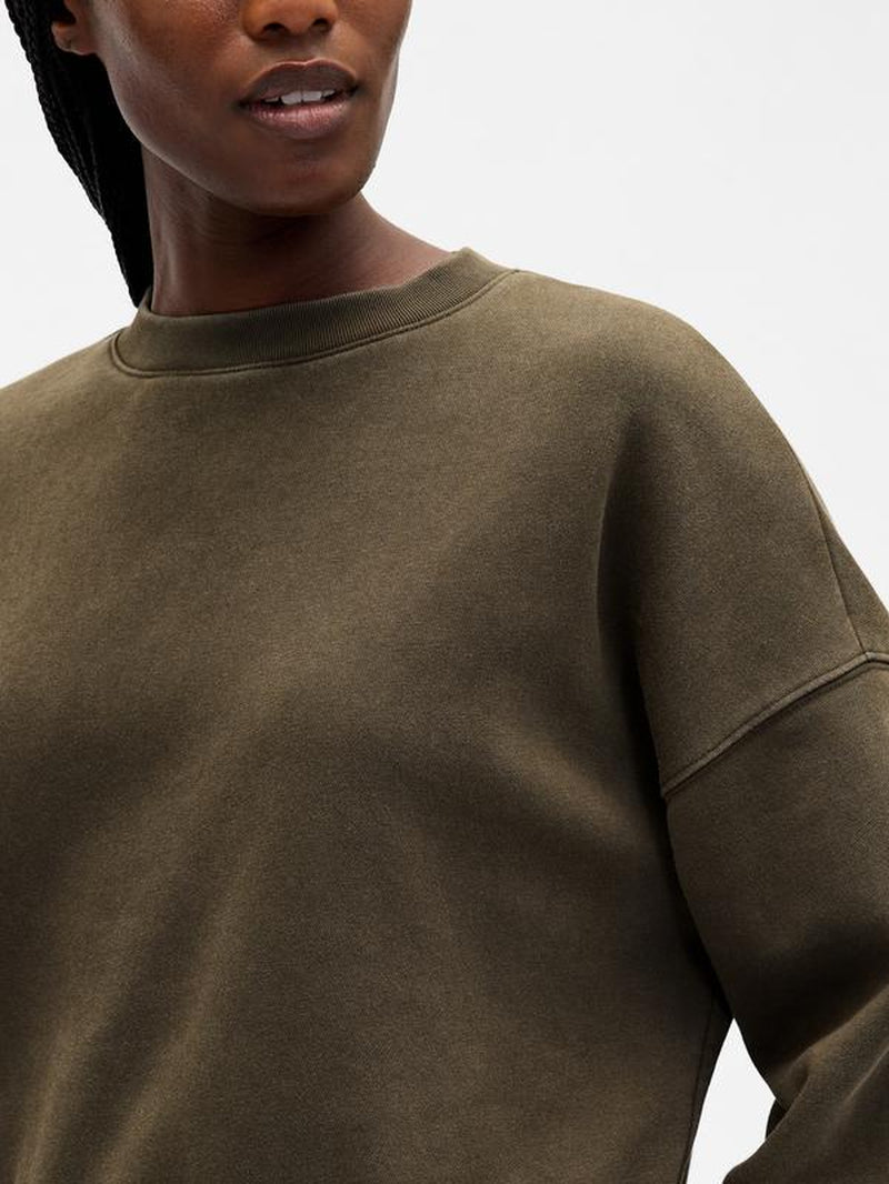 Gap Women'S Vintagesoft Wedge Crewneck Sweatshirt