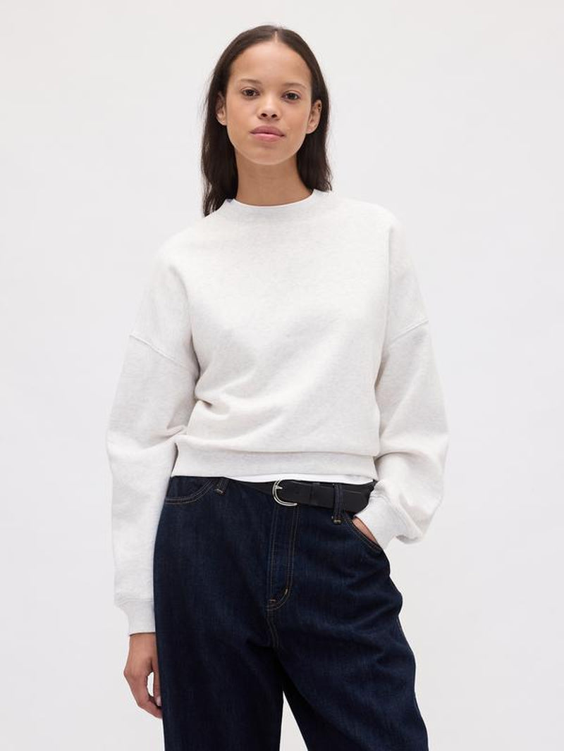 Gap Women'S Vintagesoft Wedge Crewneck Sweatshirt