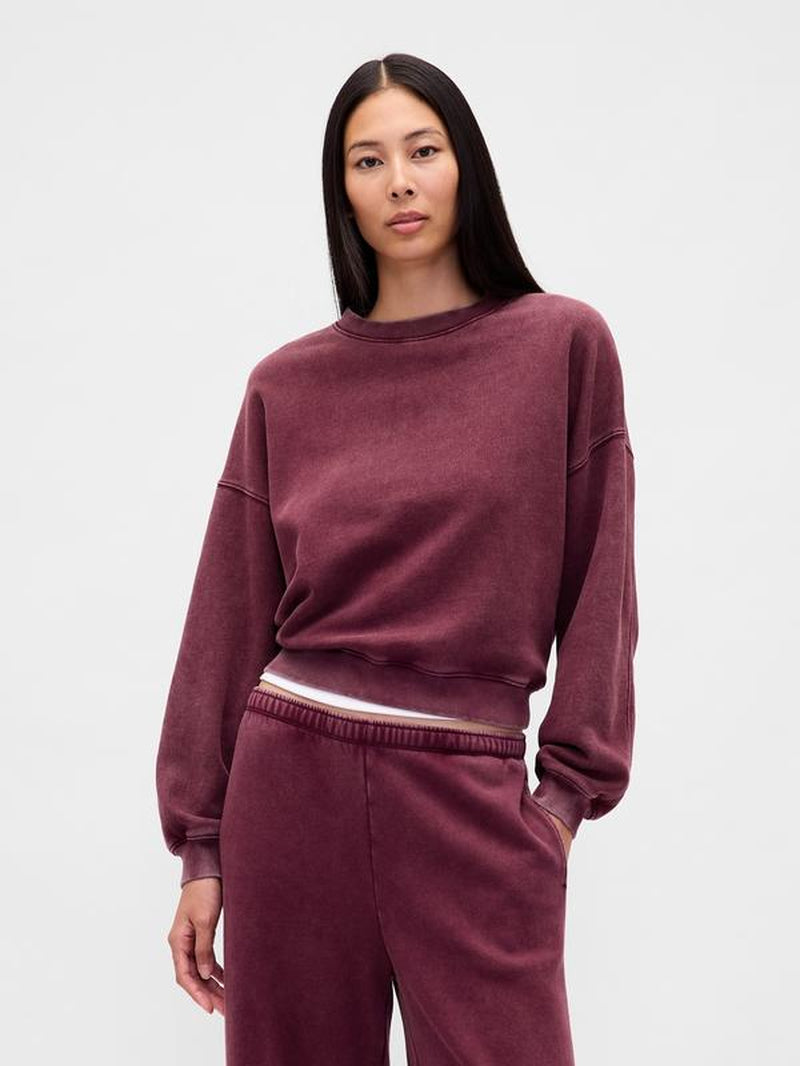 Gap Women'S Vintagesoft Wedge Crewneck Sweatshirt