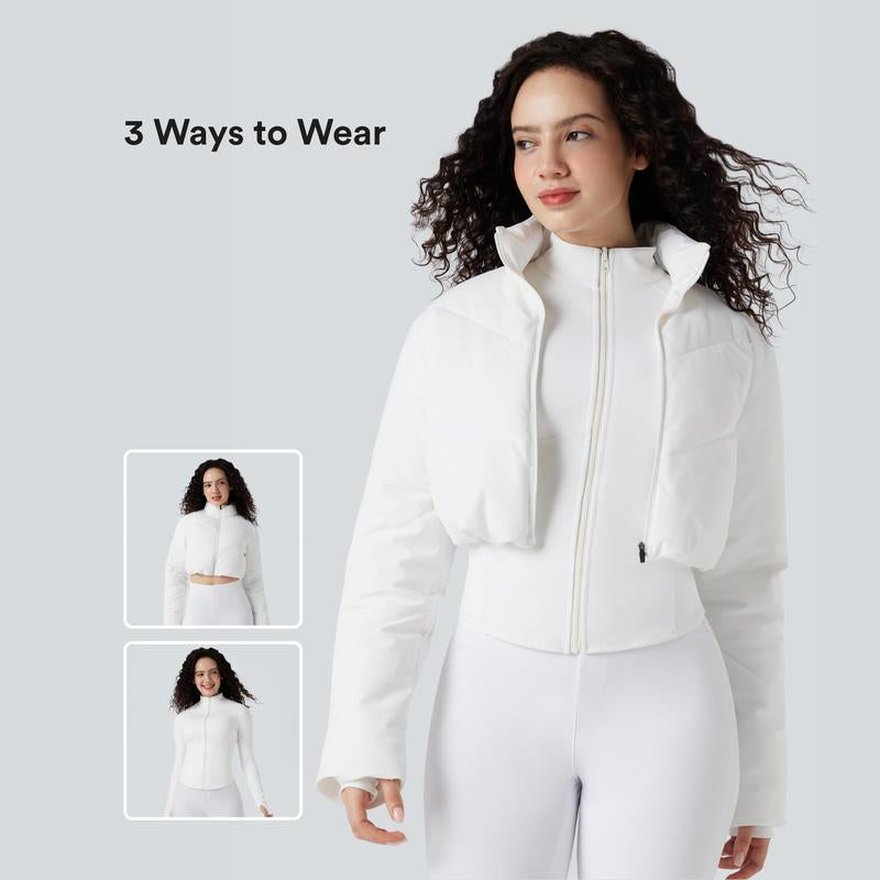 Aurvena Cropped Puffer Coat