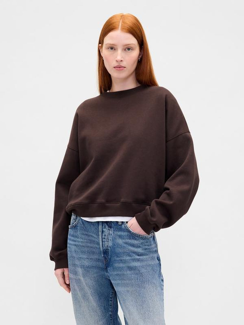 Gap Women'S Vintagesoft Wedge Crewneck Sweatshirt