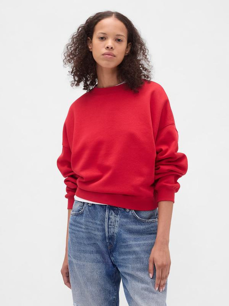 Gap Women'S Vintagesoft Wedge Crewneck Sweatshirt