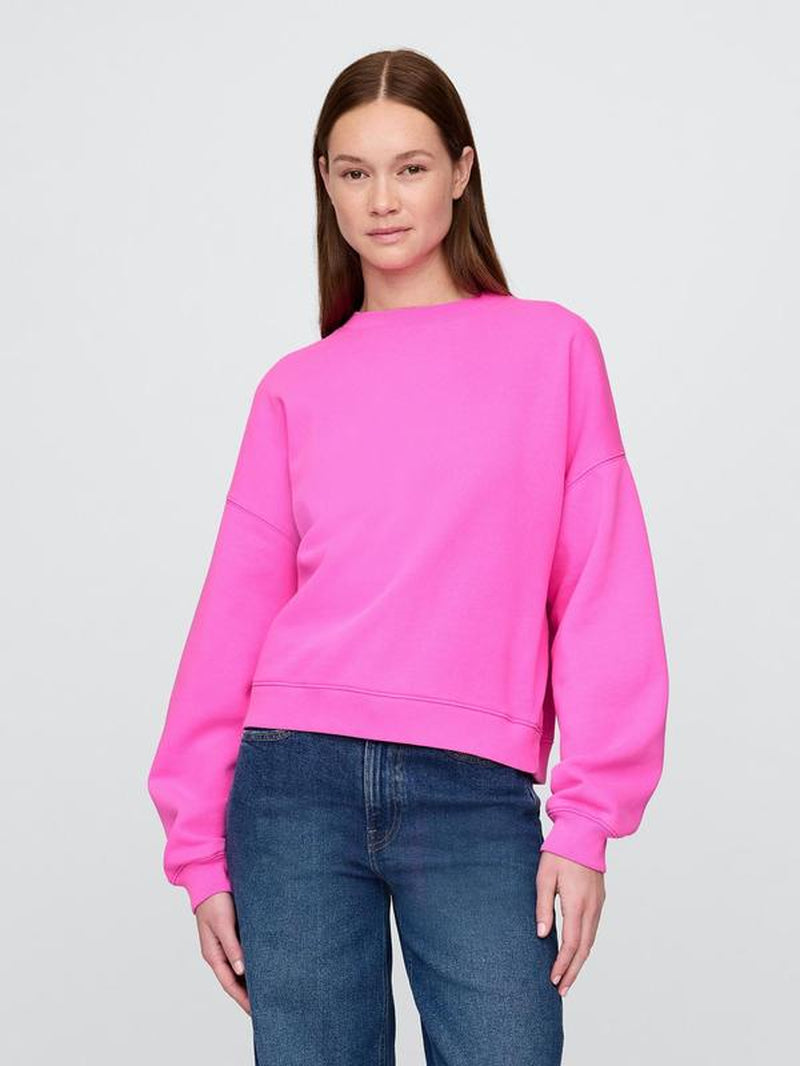 Gap Women'S Vintagesoft Wedge Crewneck Sweatshirt