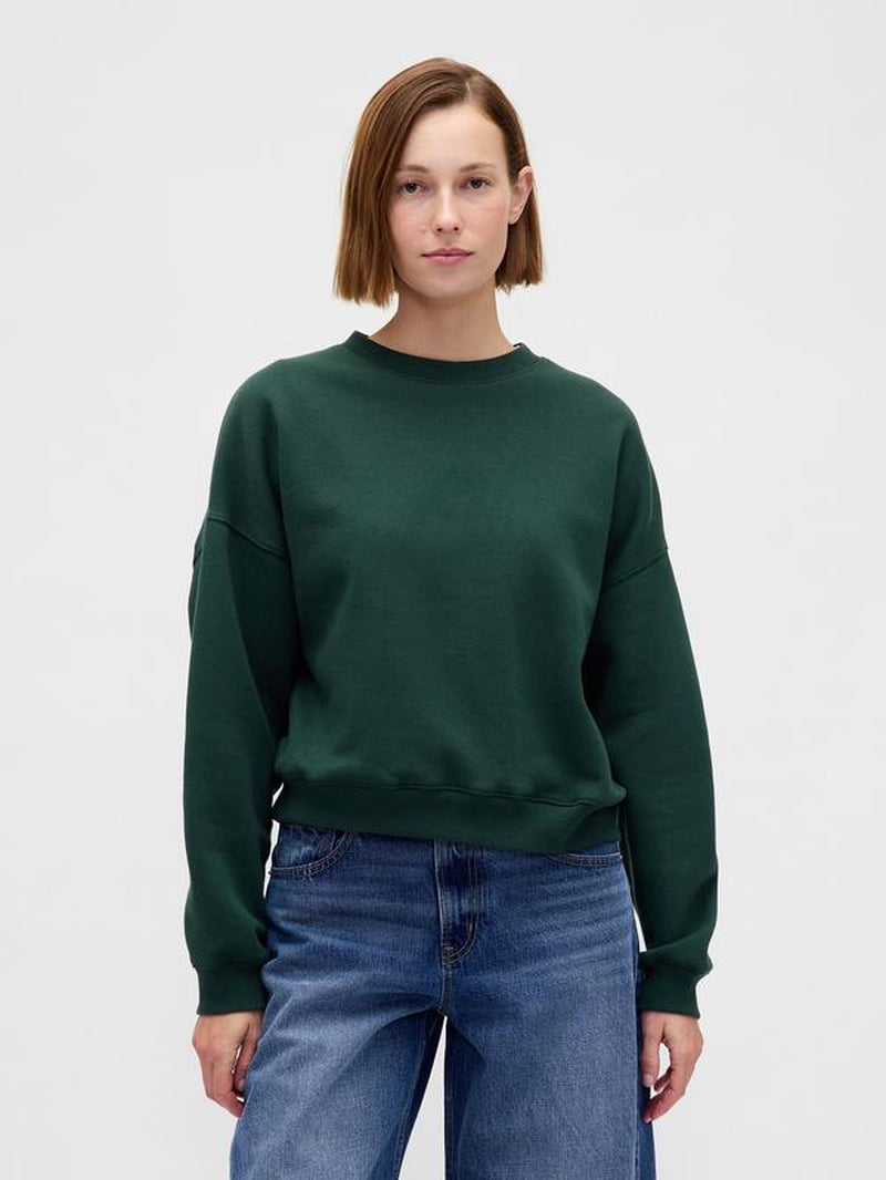 Gap Women'S Vintagesoft Wedge Crewneck Sweatshirt