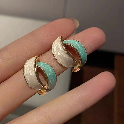 Lazurite Cross-Curved EarStuds
