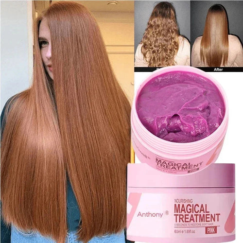 SilkRestore™ Magical Keratin Hair Mask – 5-Second Repair for Damaged & Frizzy Hair