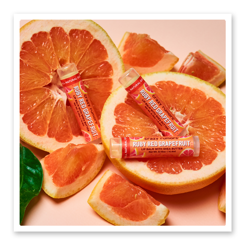 Crazy Rumors Ruby Red Grapefruit Lip Balm